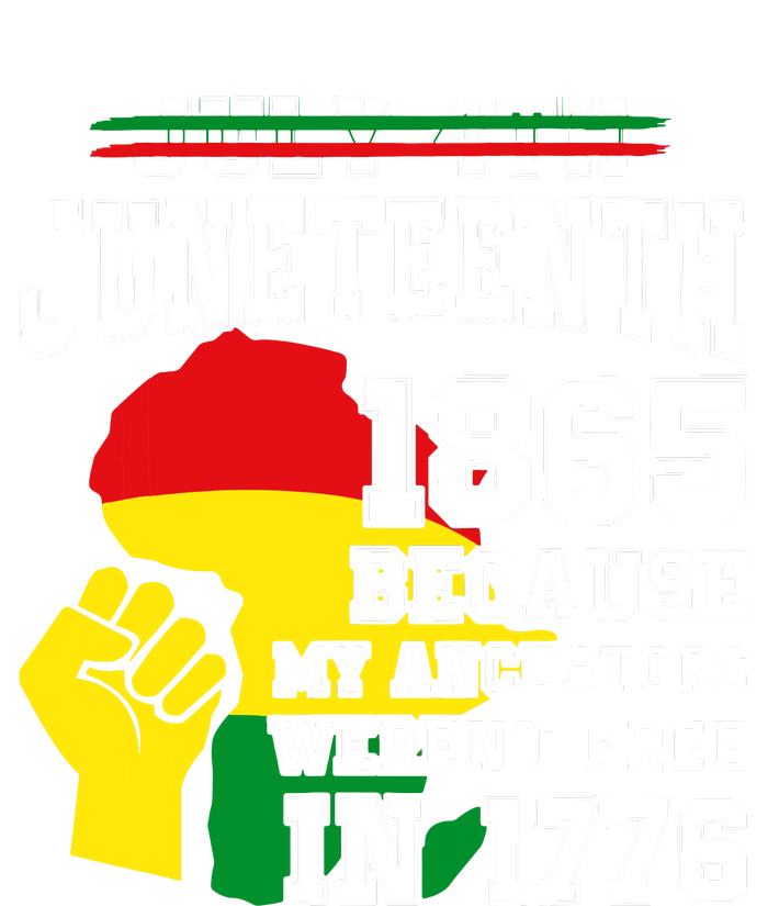 July 4th Juneteenth 1865 Because My Ancestors Cooling Performance Crew T-Shirt