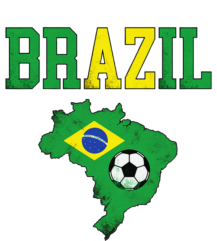 Brazil Flag Vintage Brazilian Soccer Fan Futebol Tall Hoodie