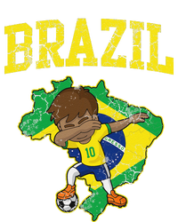 Brazil Soccer Boy Brazilian Football Dabbing Valucap Bio-Washed Visor