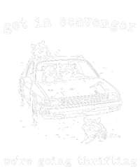 Funny Get In Scavanger We Are Going Thrifting Vintage Raccoon T-Shirt