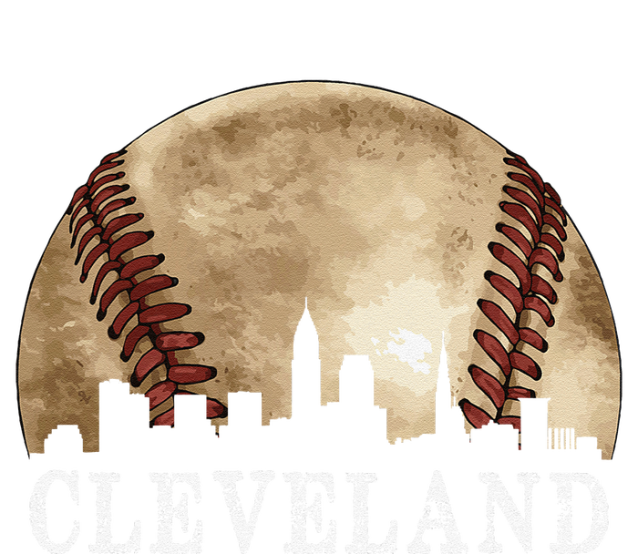 Cleveland Skyline City Vintage Baseball Lover Tall Sweatshirt