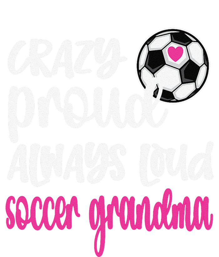 Crazy Proud Soccer Grandma Soccer Player Grandmother 7-Panel Snapback Hat