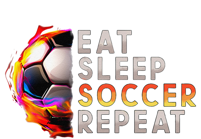 Funny Eat Sleep Soccer Repeat Soccer Player Cooling Performance Crew T-Shirt