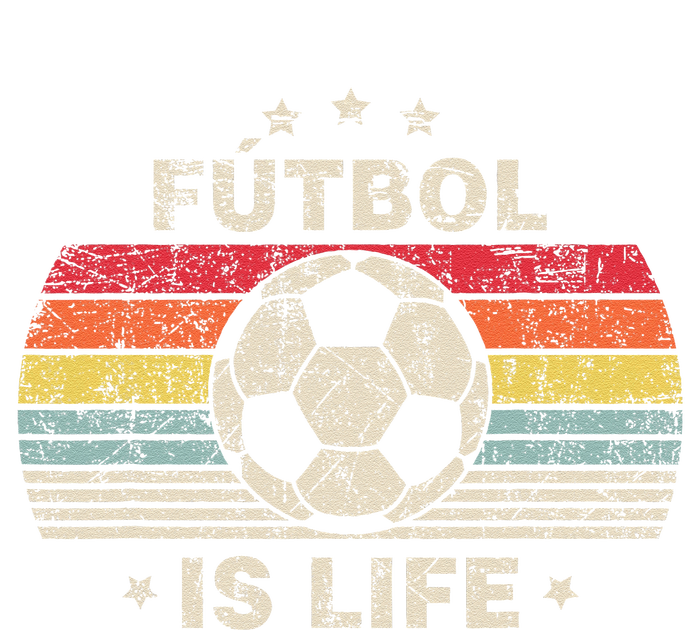 Futbol Is Life Football Lover Soccer Funny Vintage V-Neck T-Shirt