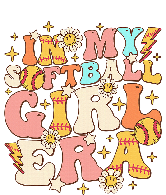 In My Softball Girl Era Retro Softball Girl Groovy Cute Tall Long Sleeve T-Shirt