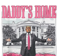 Funny Trump Pink Daddys Home  Trump 2024 Long Sleeve Pajama Set