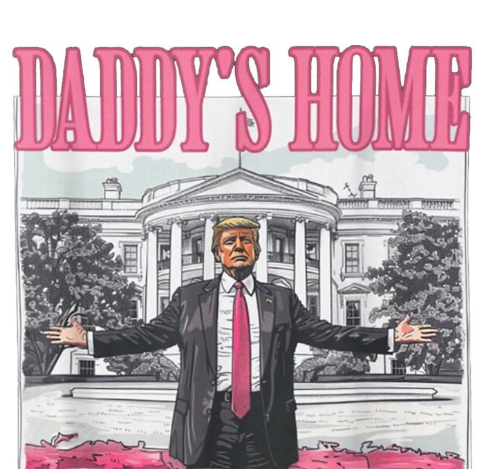 Funny Trump Pink Daddys Home  Trump 2024 Long Sleeve Pajama Set