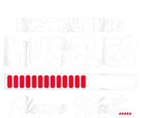 Installing Muscles Weightlifting Funny Fitness Motivation Women's Crop Top Tee