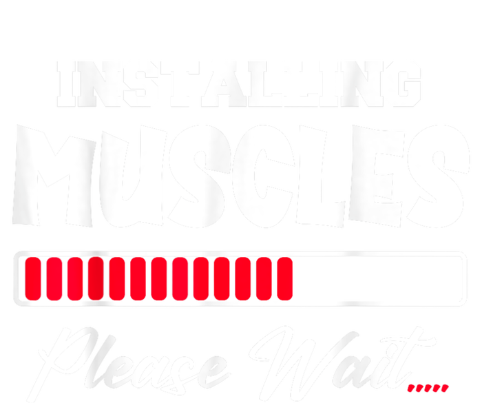 Installing Muscles Weightlifting Funny Fitness Motivation Women's Crop Top Tee