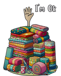 IM Okay Funny Quilting Women's V-Neck T-Shirt