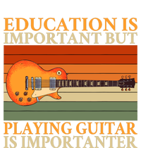 Education Is Important But Playing Guitar Is Importanter Cooling Performance Crew T-Shirt