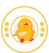 I Choose Violence Duck Womens California Wash Sweatshirt