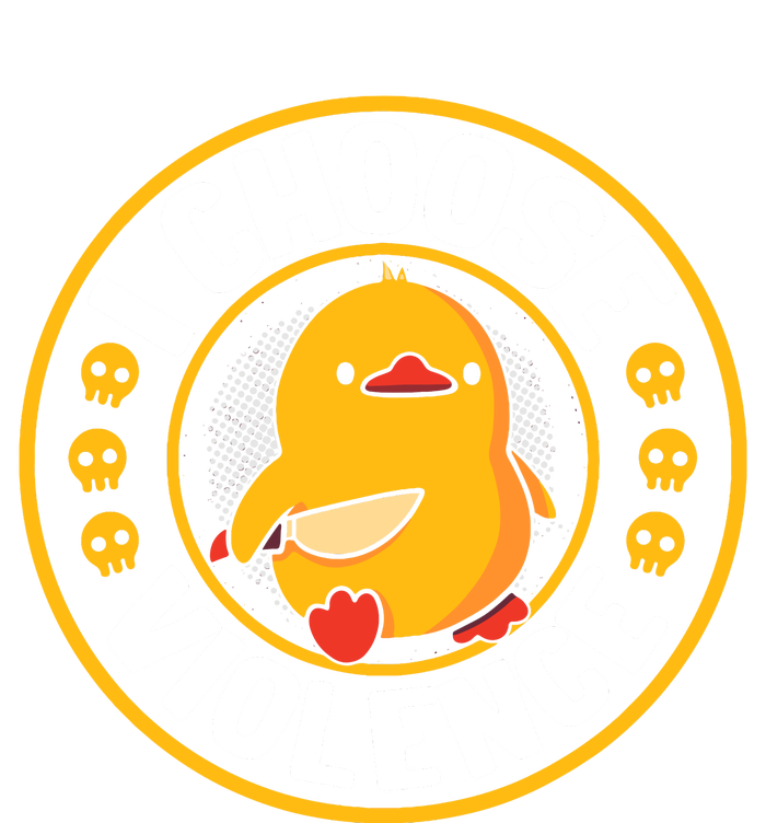 I Choose Violence Duck Womens California Wash Sweatshirt