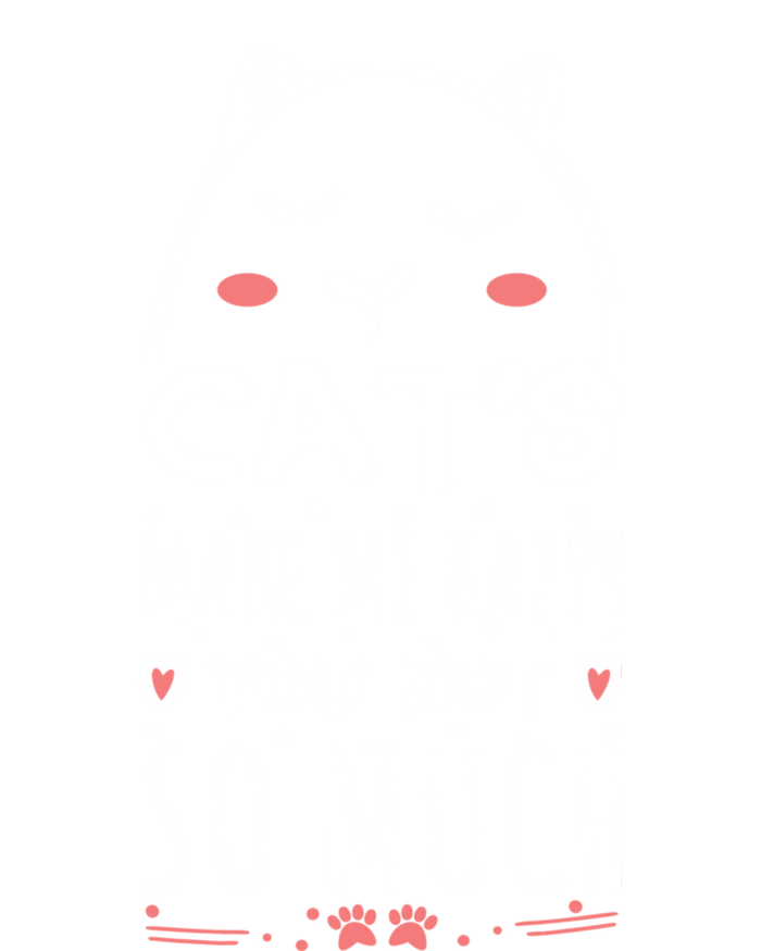 Cats Make Me Happy You Not So Much Women's Perfect Tri Rocker Tank