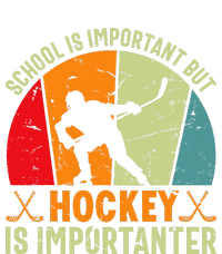 School Is Important But Hockey Is Importanter Ice Hockey T-Shirt