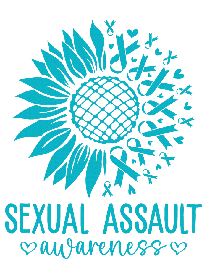 In April We Wear Teal Sexual Assault Awareness Month Women's T-Shirt