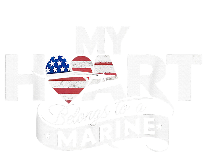 My Heart Belongs To A Marine Performance Sprint T-Shirt