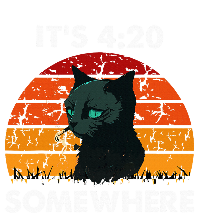 Get High With ItS 420 Somewhere Cat Smoking High Softstyle Adult Sport Polo