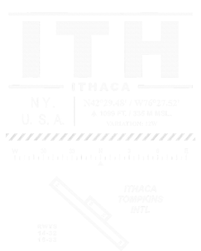 Ithaca Tompkins International Airport New York Ith Womens California Wash Sweatshirt