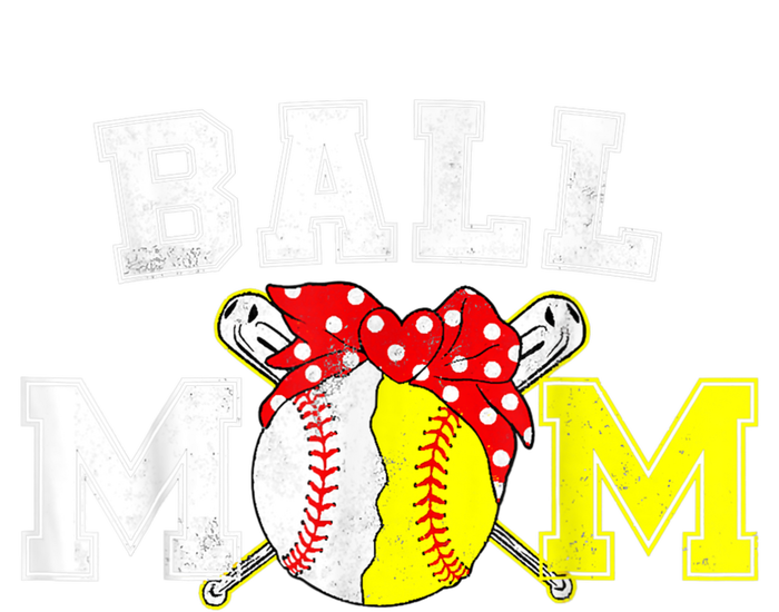 Funny Ball Mom Softball Baseball Gifts For Women Mothers Day T-Shirt