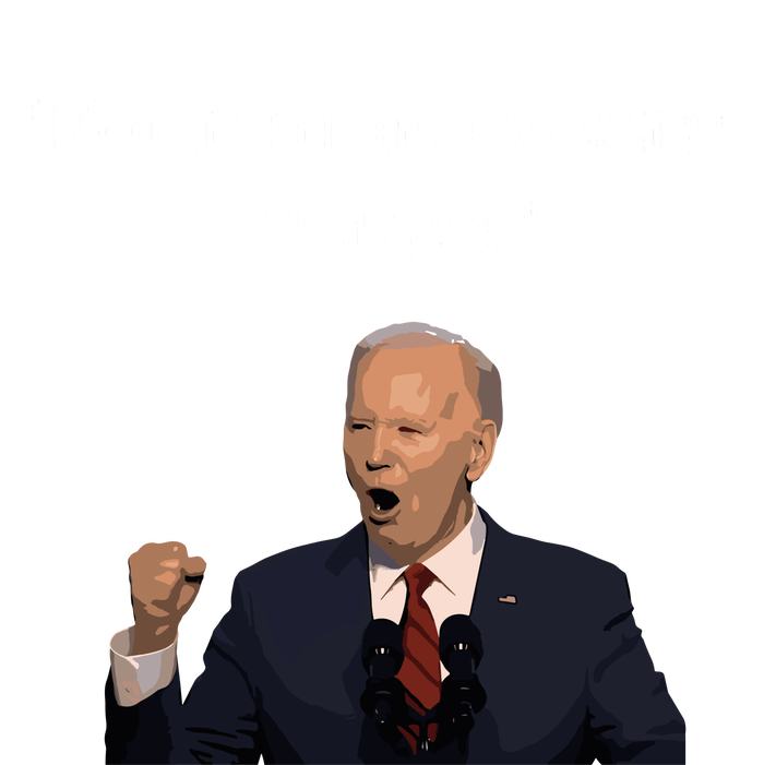 Four More Years Pause Funny Biden Quote Yupoong Adult 5-Panel Trucker Hat