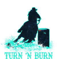 Barrel Racer Barrel Racing Horse Turn And Burn Teal Blue Cool Gift Full Zip Hoodie