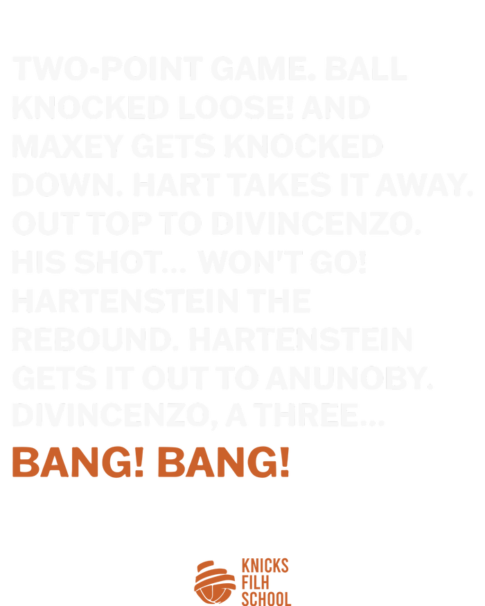 Two Point Game Ball Knocked Loose And Maxey Gets Knocked Down Bang Bang T-Shirt