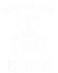 Vintage Bad To The Bone Cat Skull Fish Bone Daily Commute Backpack