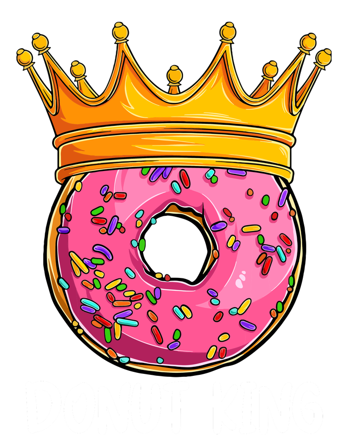 Donut King Doughnut Funny Donut Crown Sweet Baker T-Shirt