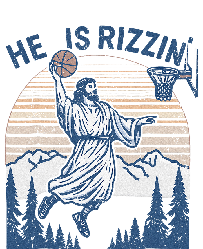 He Is Risen Funny Easter Jesus Playing Basketball T-Shirt