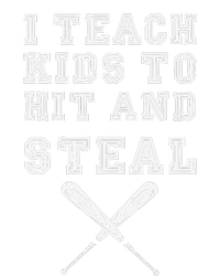 I Teach To Hit And Steal Baseball Coach Canvas