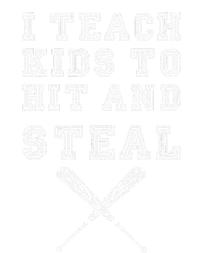 I Teach To Hit And Steal Baseball Coach Canvas