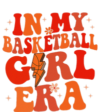 In My Basketball Girl Era Retro Groovy Basketball Girl Striped Beanie with Solid Band