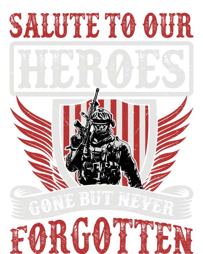 Salute To Our Heroes Memorial Tribute Cooling Performance Crew T-Shirt