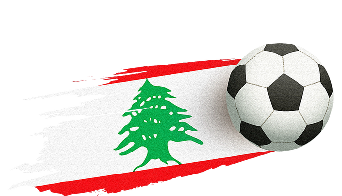 Lebanon Soccer Ball Lebanon Flag Jersey Lebanon Football 7 Panel Mesh Trucker Snapback Hat