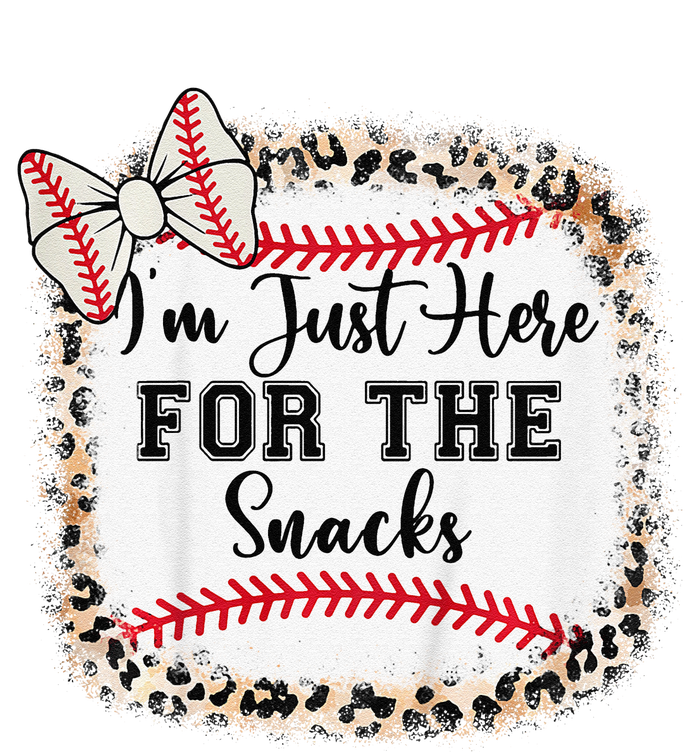 Im Just Here For The Snack Baseball Sister Baby Girl Pom Pom 12in Knit Beanie