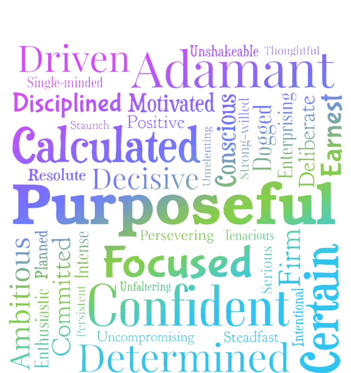 Purposeful Word Cloud Art Achiever T-Shirt