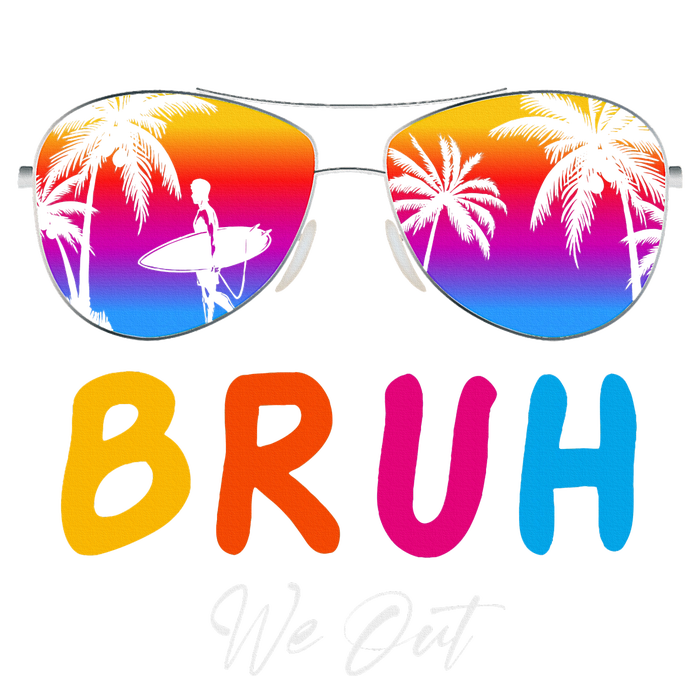 Bye Bruh We Out End Of School Rainbow Ladies Essential Tank