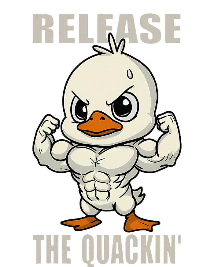 Release The Quackin Duck Gym Weightlifting Bodybuilder Bumper Sticker