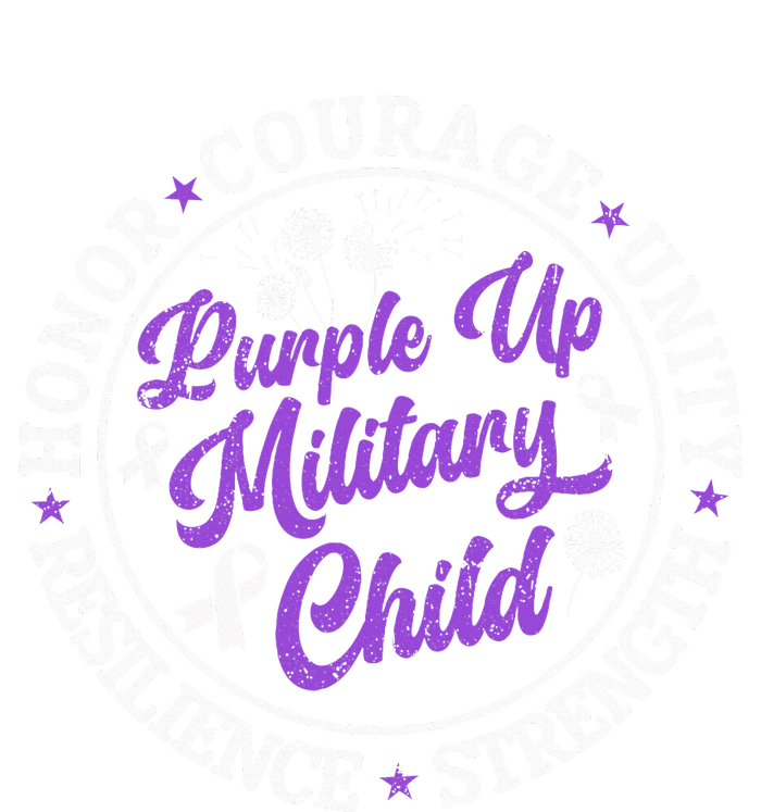 Purple Up Military Child 2024 Honor Courage Unity Dandelion Toddler Hoodie