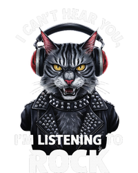 I CanT Hear You IM Listening To Rock Cat & Rock Lover T-Shirt