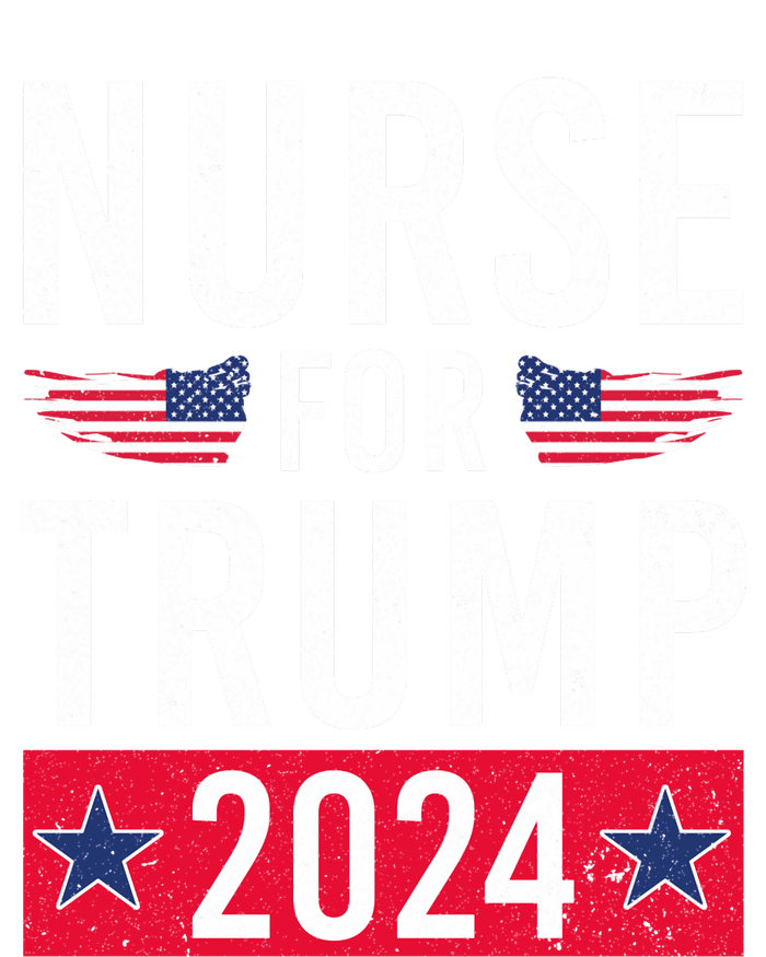 Nurses For Trump 2024 Reelection Trump Republican Usa Flag Premium T-Shirt