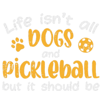 Life Isnt All Dogs And Pickleball Pickle Ball Gift Softstyle Adult Sport Polo