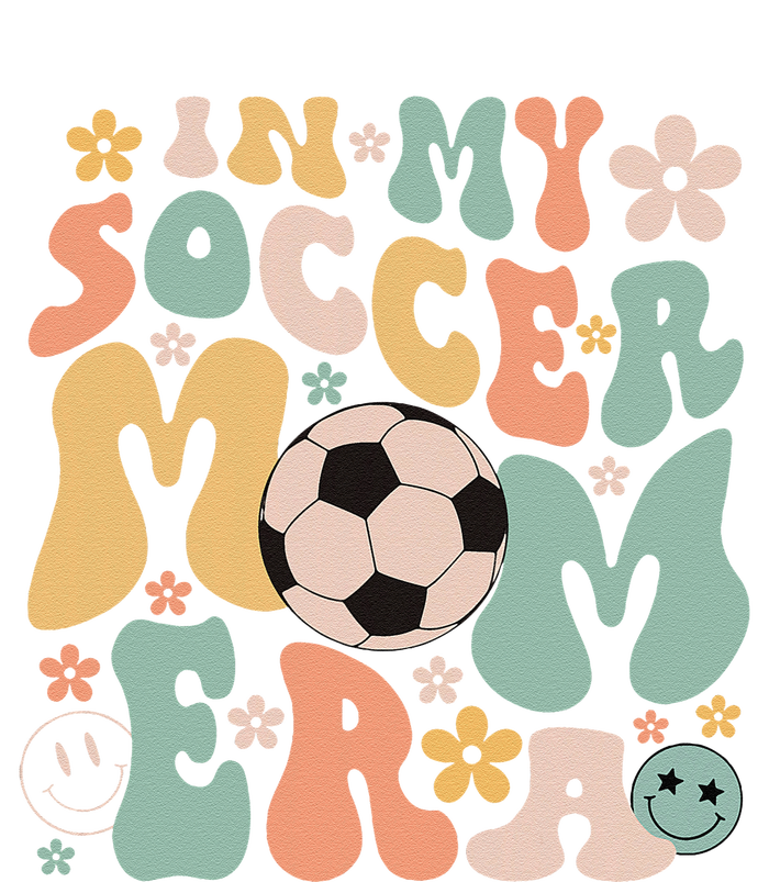 Mothers Day In My Soccer Mom Era Groovy Soccer Mom Life Women's V-Neck T-Shirt