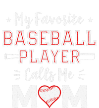 My Favorite Baseball Player Calls Me Mom Mom Baseball Full Zip Hoodie