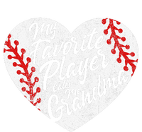 My Favorite Player Calls Me Grandma Baseball Heart Tie-Dye T-Shirt