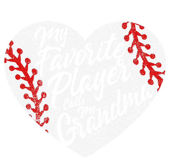 My Favorite Player Calls Me Grandma Baseball Heart Tie-Dye T-Shirt