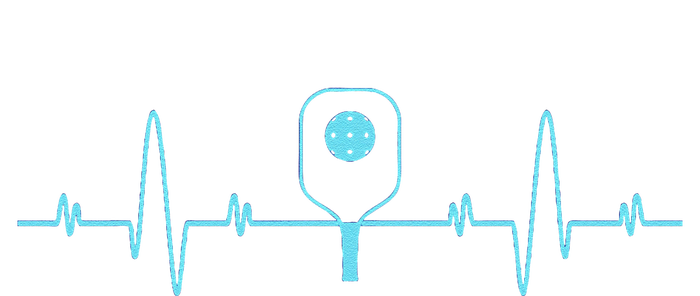 Pickleball Player Heartbeat Pickleball Paddle Gifts Kids T-Shirt