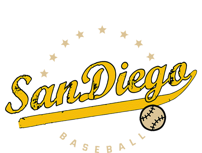 San Diego City Baseball Vintage Varsity Hoodie