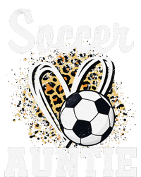 Soccer Auntie Leopard Heart T-Shirt